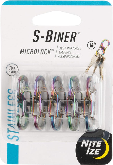 S-Biner Microlock Aluminum - 5 Pack