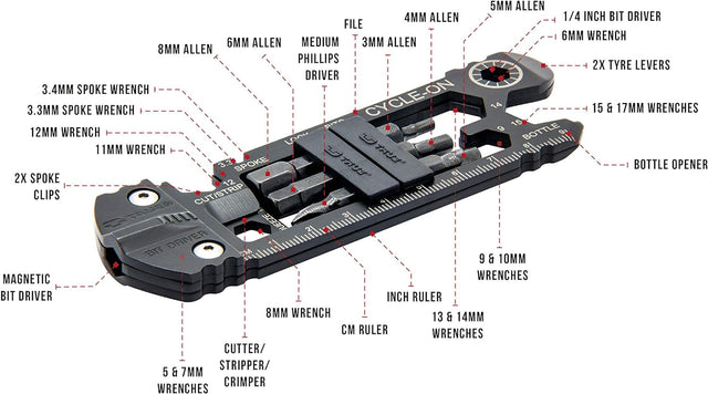 Tu210 Cycle-On, 30 Tools  In 1