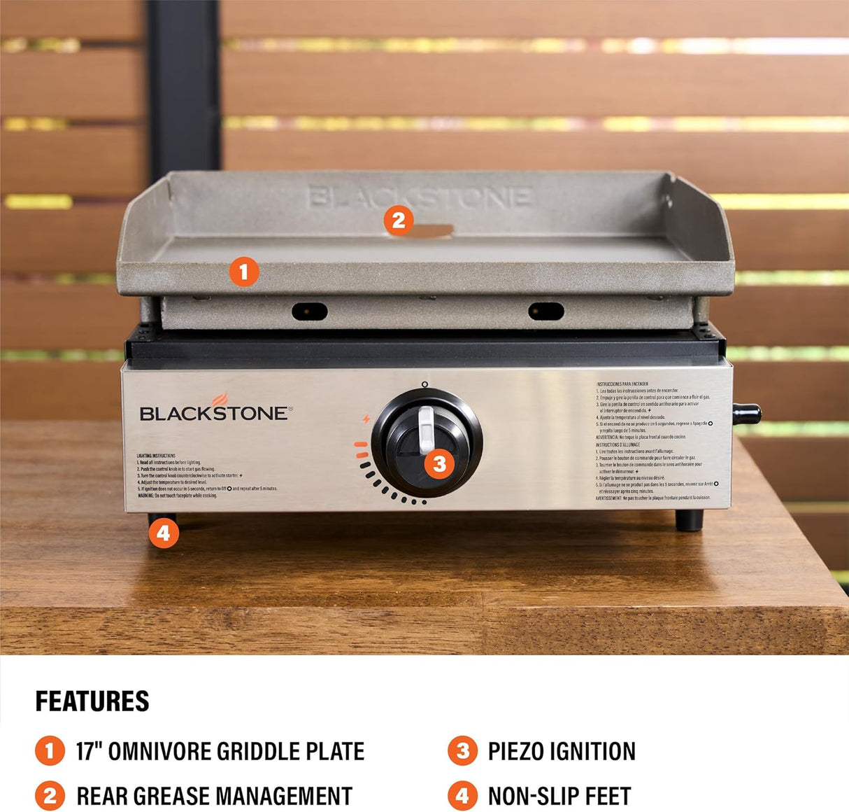 Blackstone 17 inch Tabletop Griddle with Hood