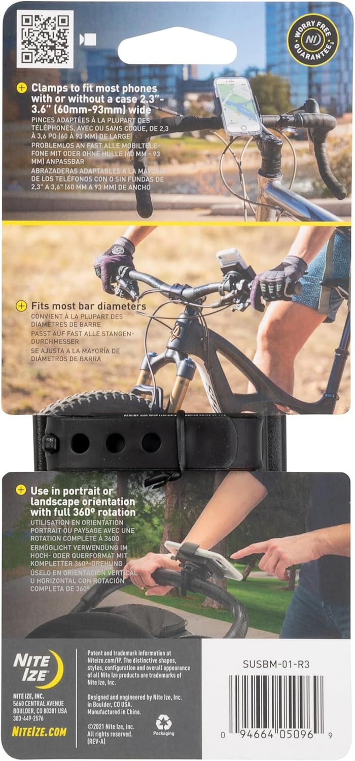 Nite Ize Squeeze Rotating Smartphone Bar Mount