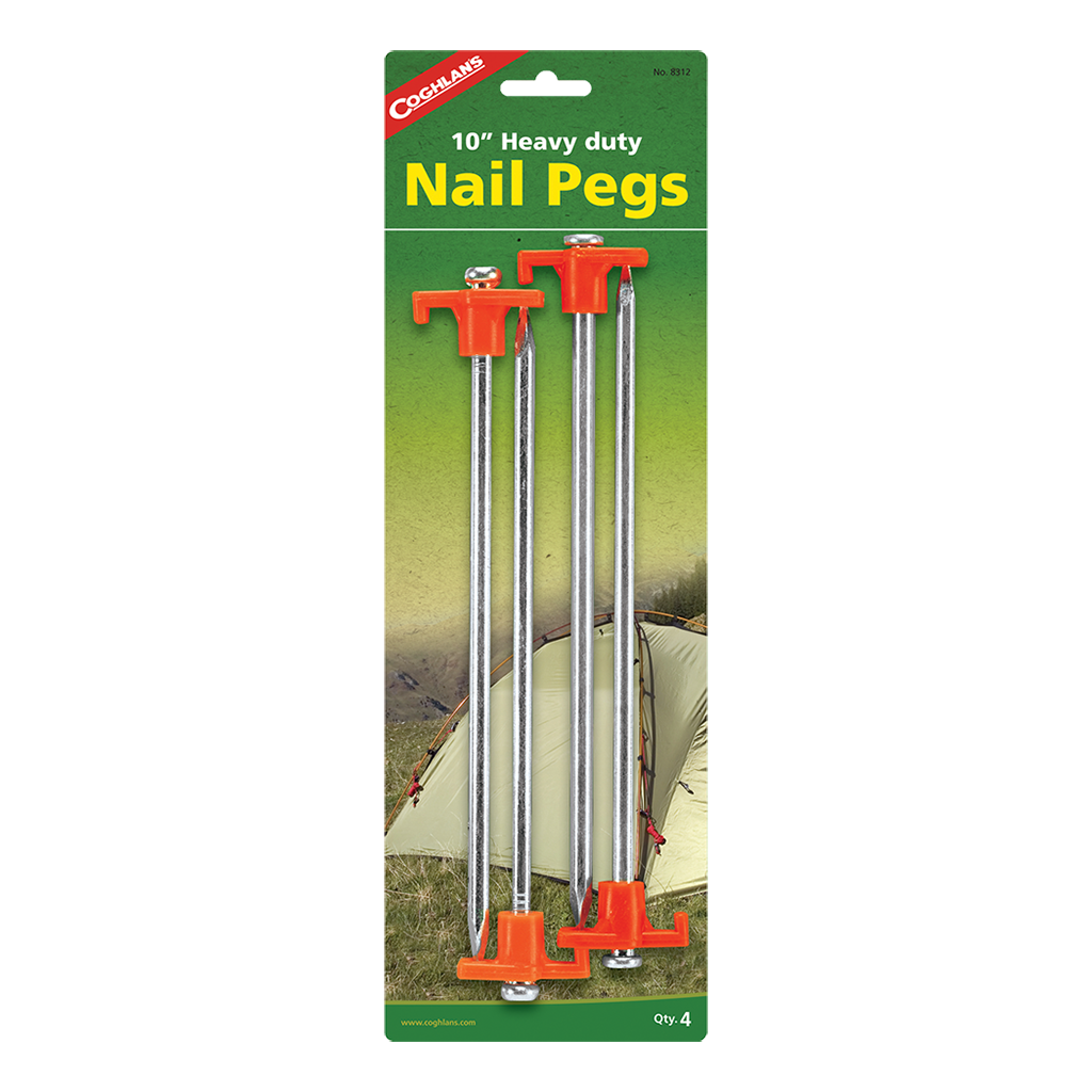 Nail Pegs - 10" - 4 Pack