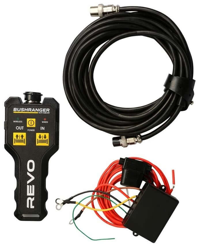 Bushranger REVO Winch 12000lb Synthetic Rope - 4x4 Recovery