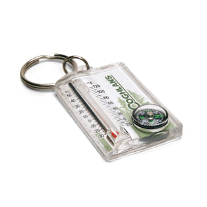 Thermometer Compass Key Ring