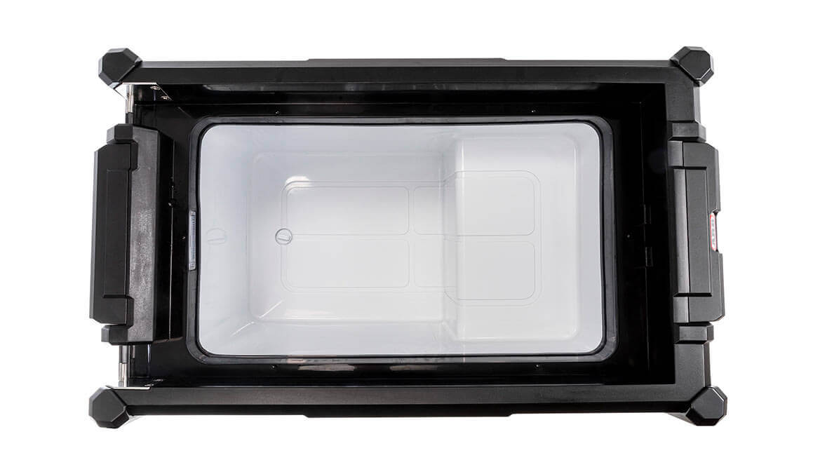 Top view of ARB Zero Portable Fridge Freezer Single Zone - 36L interior with open lid