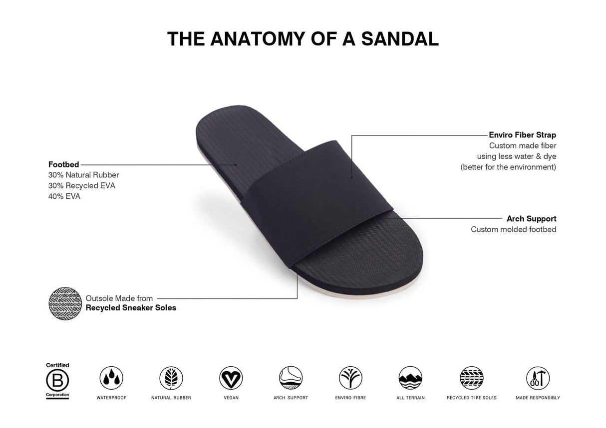 Slides Recycled Pable Straps - Men