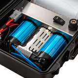 ARB Portable Brushless Twin Motor Onboard 12V Air Compressor inside engine