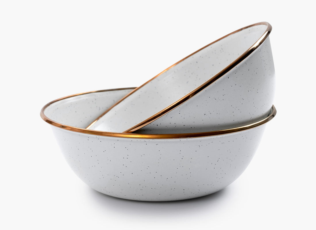 Enamelware Dining Collection - Eggshell (2 Sets)