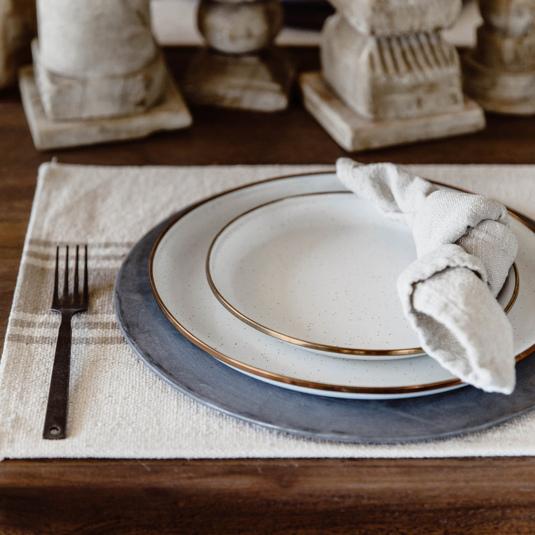 Enamelware Dining Collection - Eggshell (2 Sets)