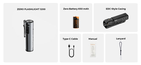 Flextail Zero Flashlight 1200 Lumen Camping Torch