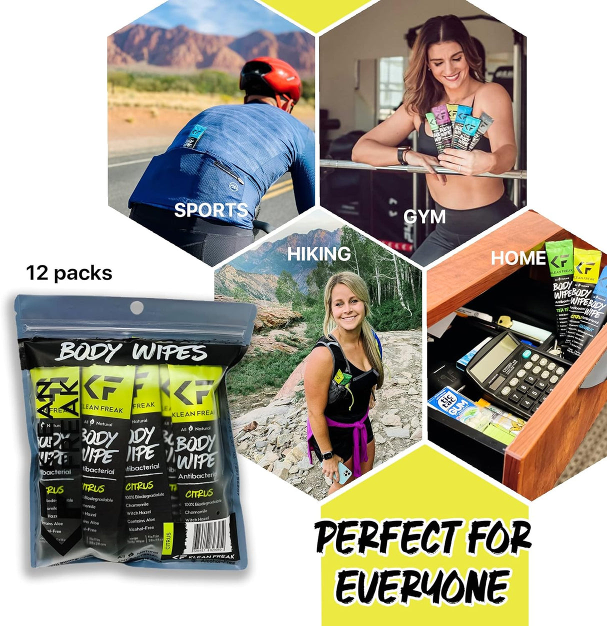 Body Wipes - 12 Pack