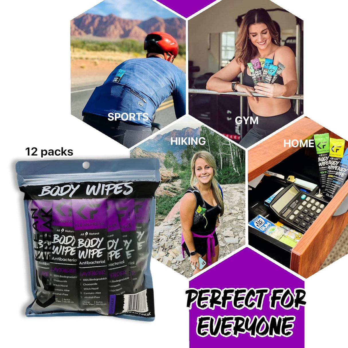 Body Wipes - 12 Pack