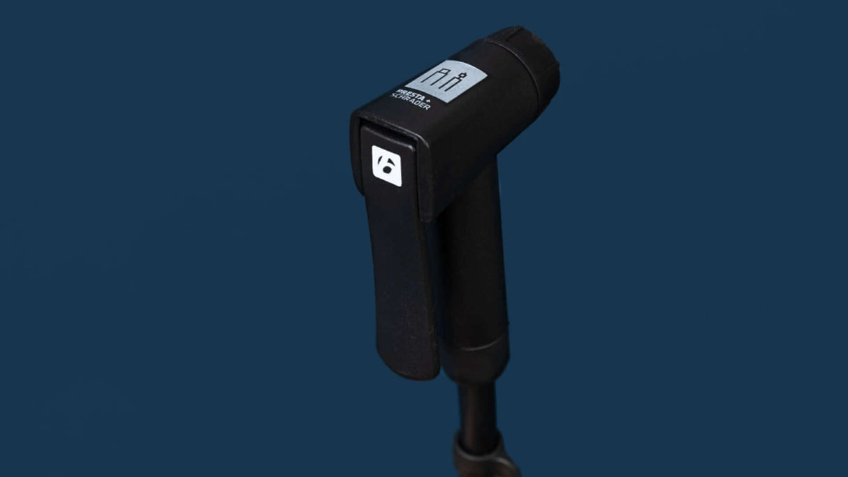 Dual Charger Floor Pump - Red