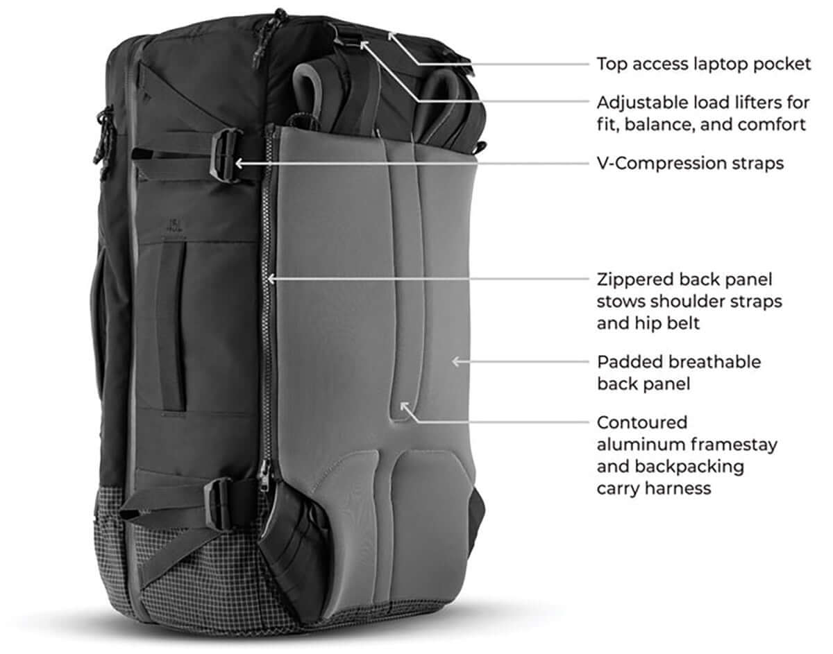 GlobeRider45 Travel Backpack - Arctic White