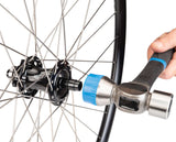 Park Tool Shop Hammer used on bicycle wheel hub in bike workshop
