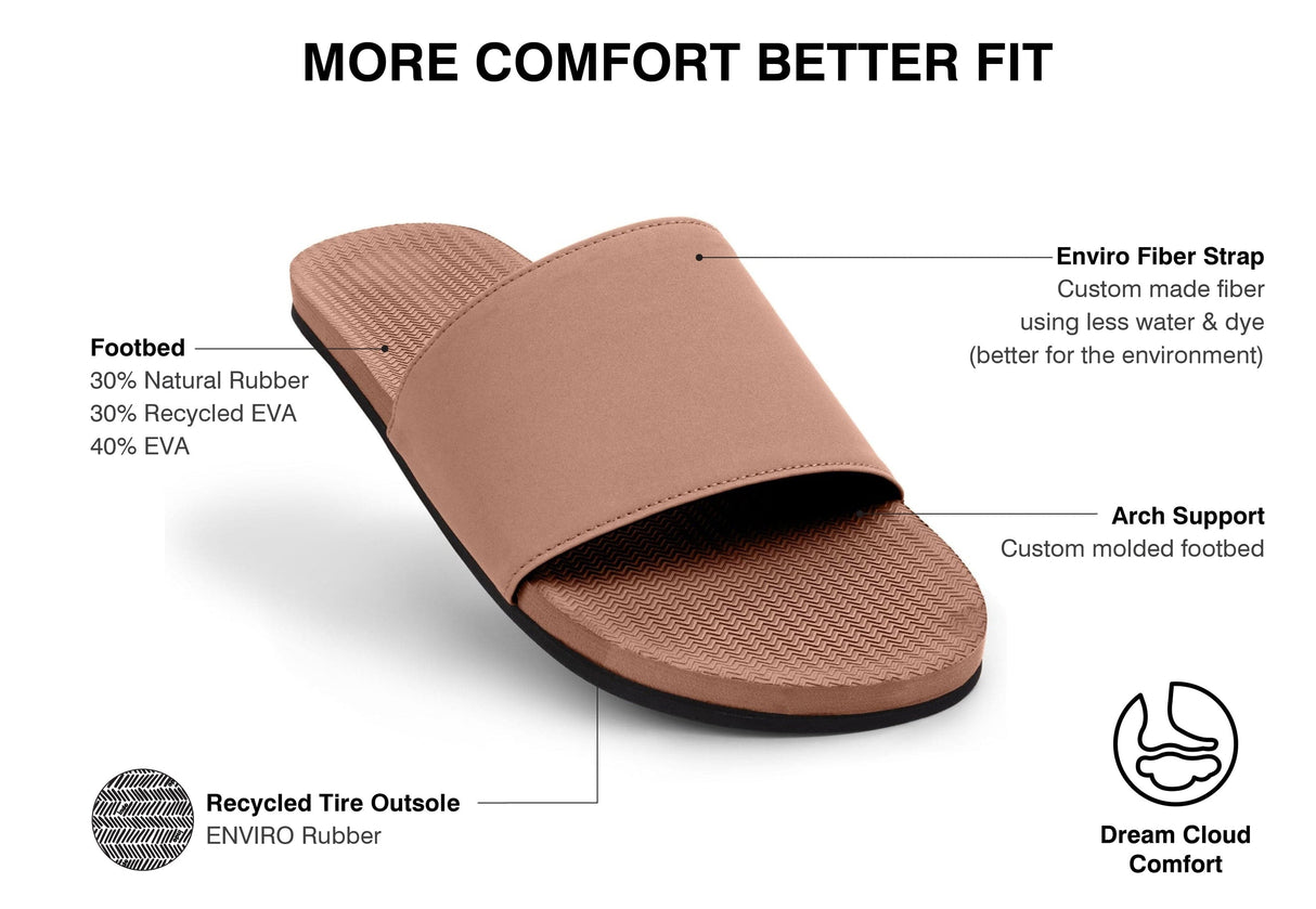Indosole Slides Recycled Tire Sole Sandals - Men