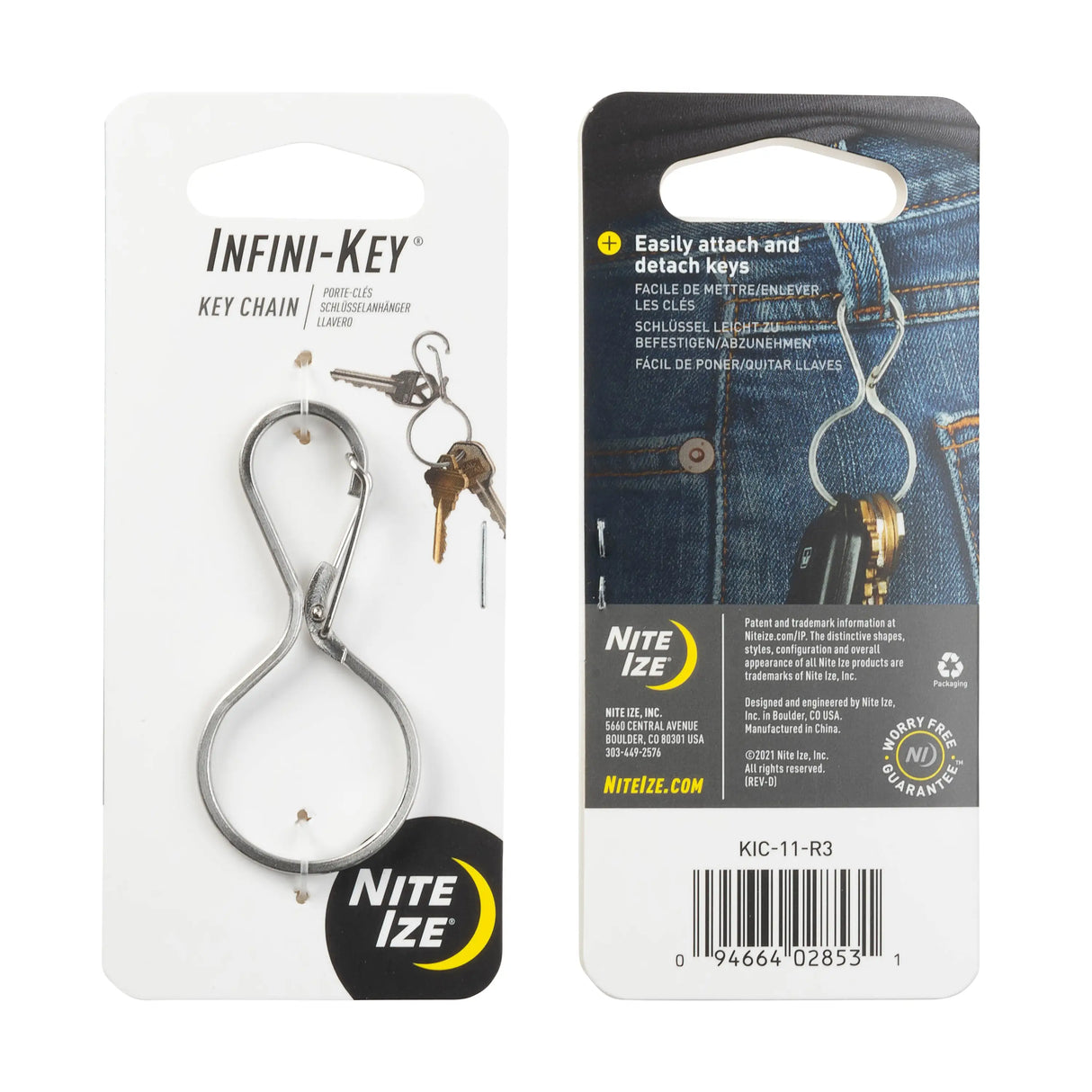 Infini-Key® Key Chain - Stainless