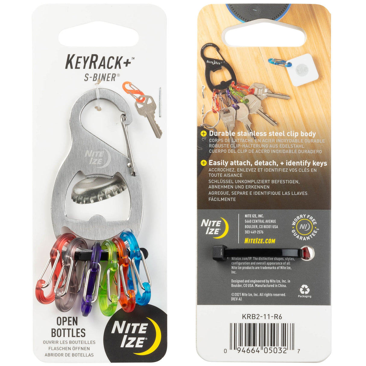 Nite Ize Keyrack+ S-Biner Multi Key Rack System