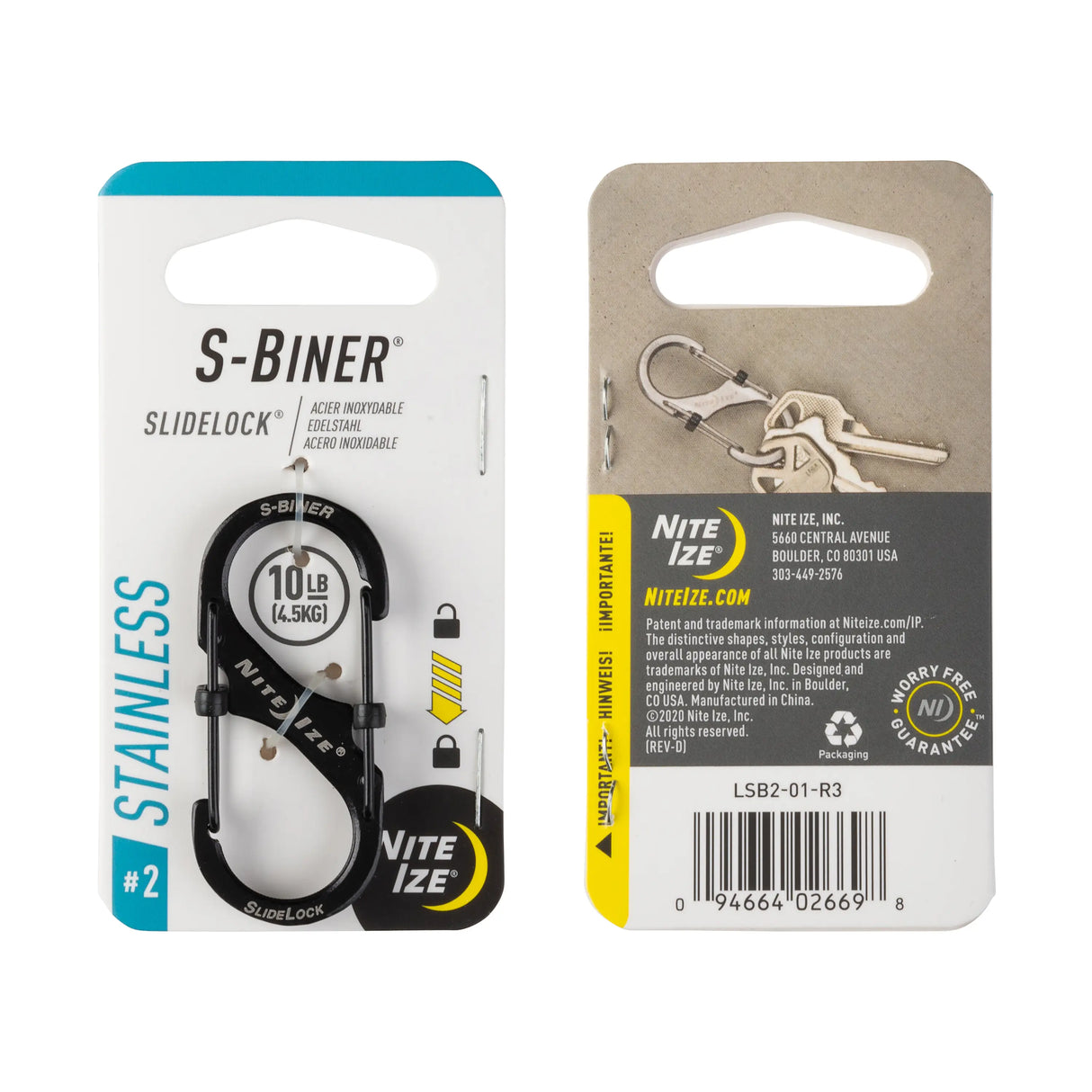S-Biner® Slidelock® Stainless Steel #2