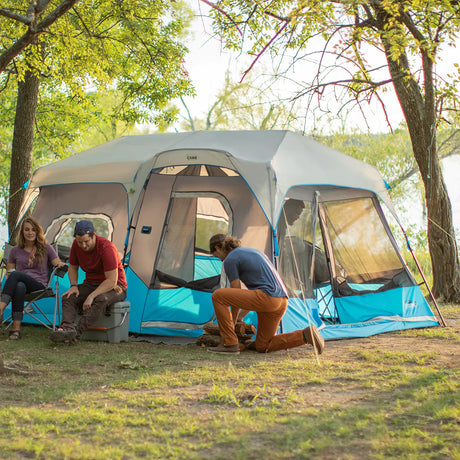 Core Equipment 9 Person Lighted Instant Cabin Tent