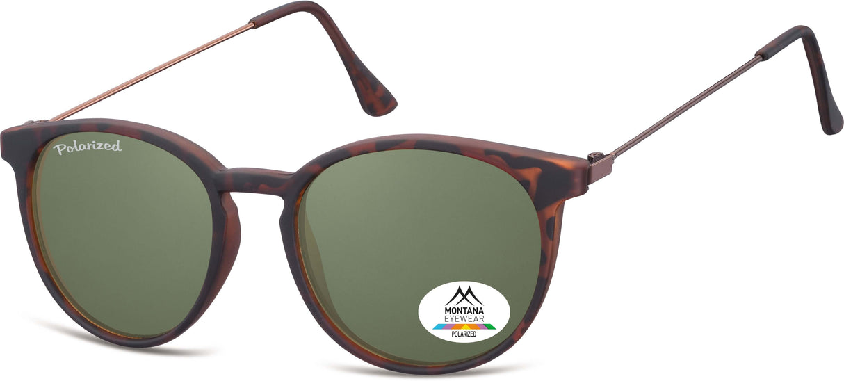 Polarized Matt Finishing Round Sunglasses
