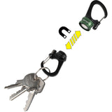 SlideLock 360 Magnetic Locking Dual Carabiner (Blue)