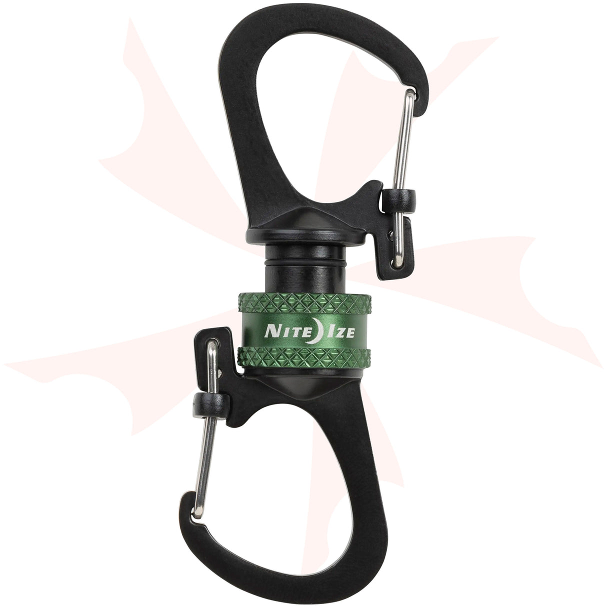 SlideLock 360 Magnetic Locking Dual Carabiner (Blue)