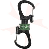 SlideLock 360 Magnetic Locking Dual Carabiner (Blue)