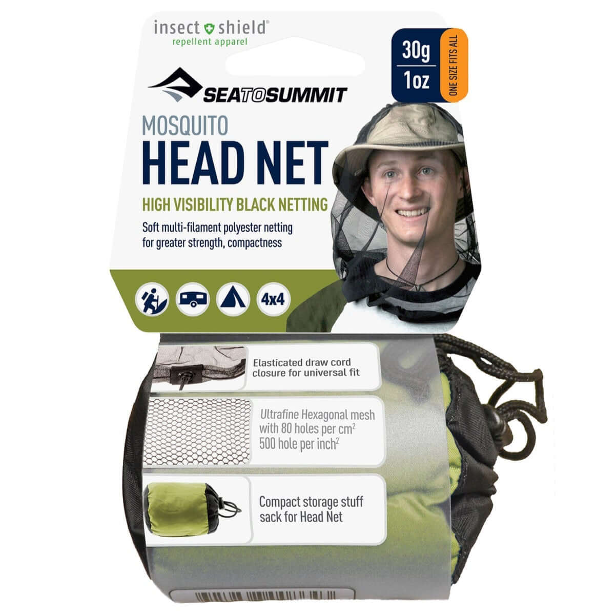 Mosquito Head Net - Permethrin Treated