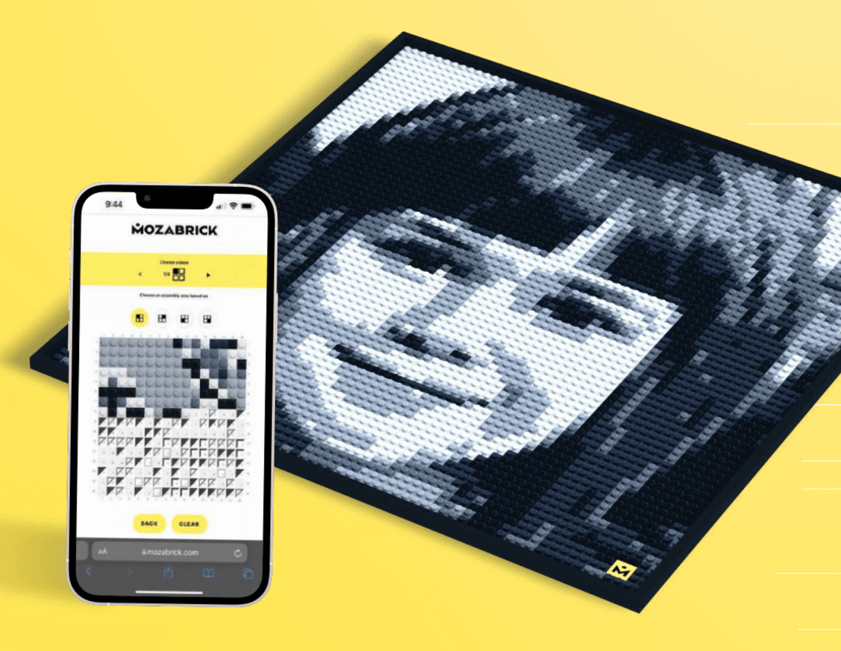 Mozabrick Model S Custom Photo Mosaic Construction Set