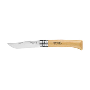 Opinel Traditional Stainless Steel Knife with wooden handle, ideal for outdoor activities and daily manual work.