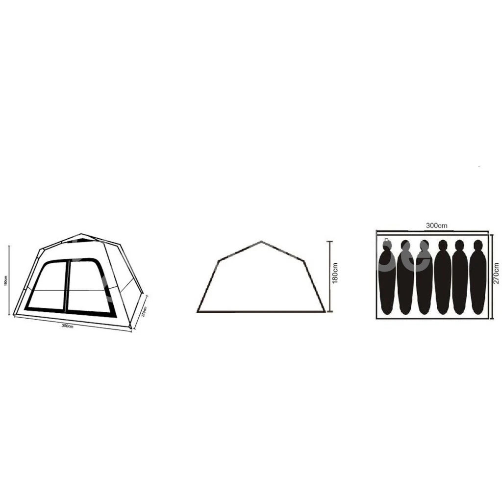 Cube 6 Person Family Tent