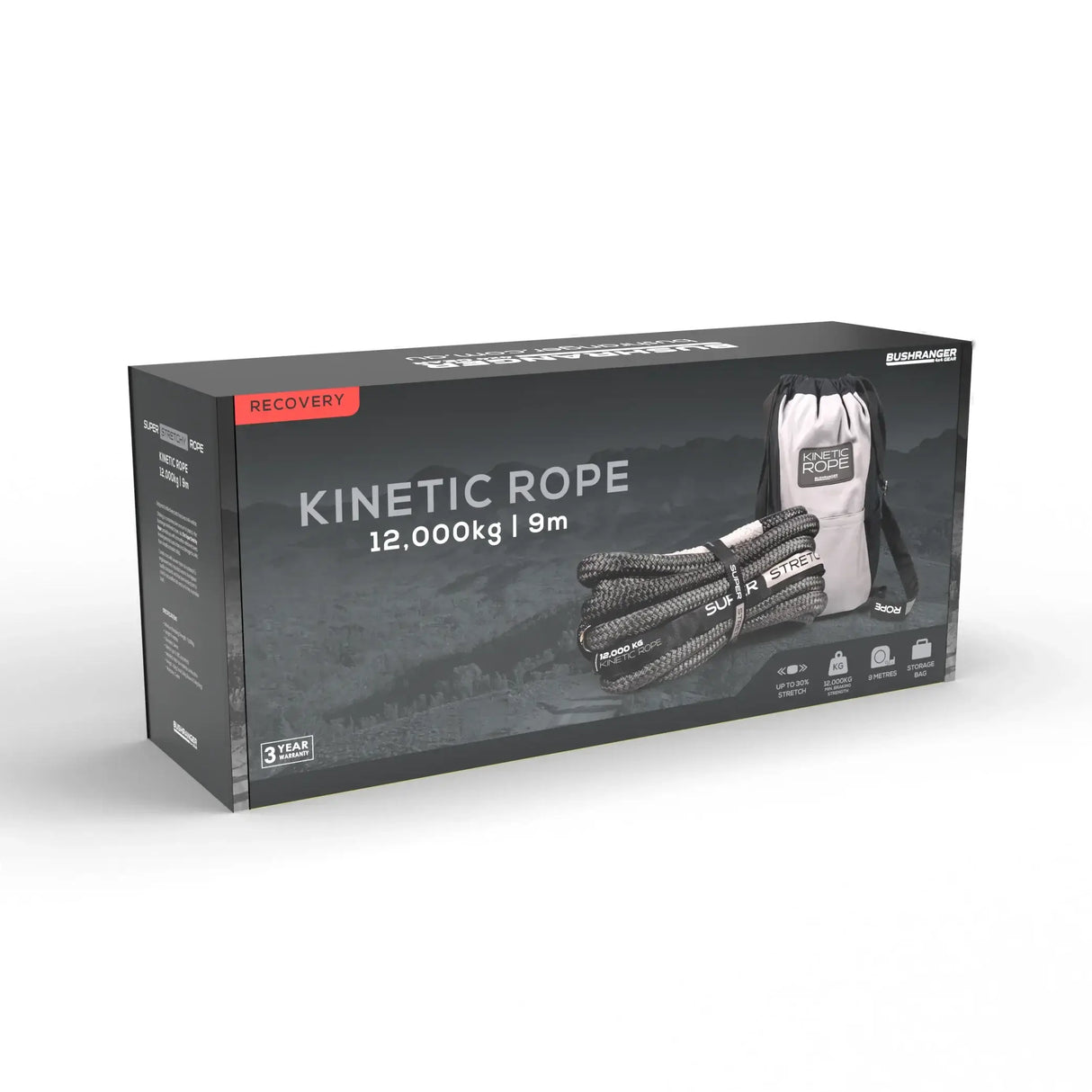 ARB Kinetic Snatch Rope 12T 9m Recovery Line