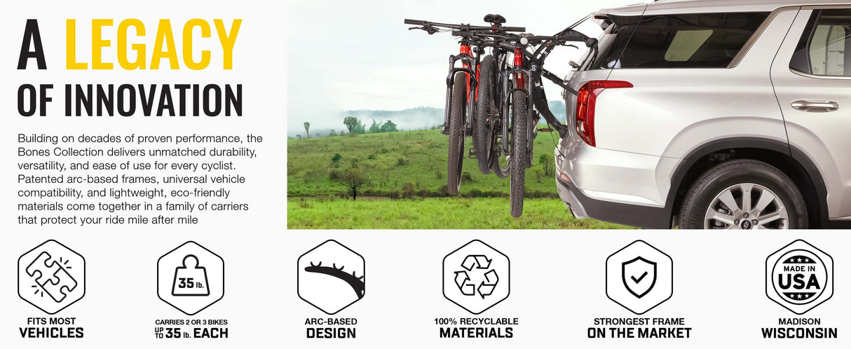 Bones EX 2-Bike Trunk Rack