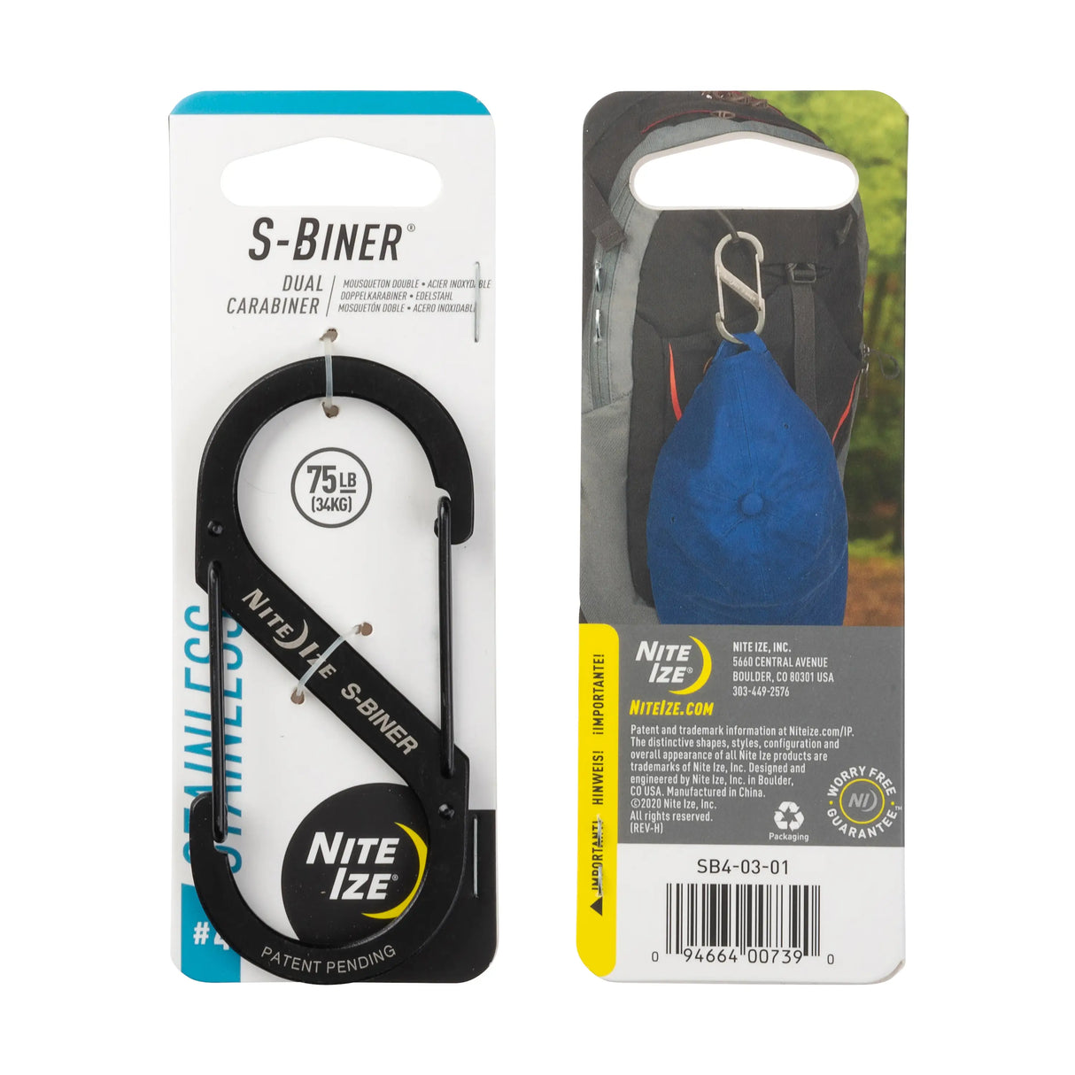 Nite Ize S-Biner Dual Carabiner Clip - Stainless Steel