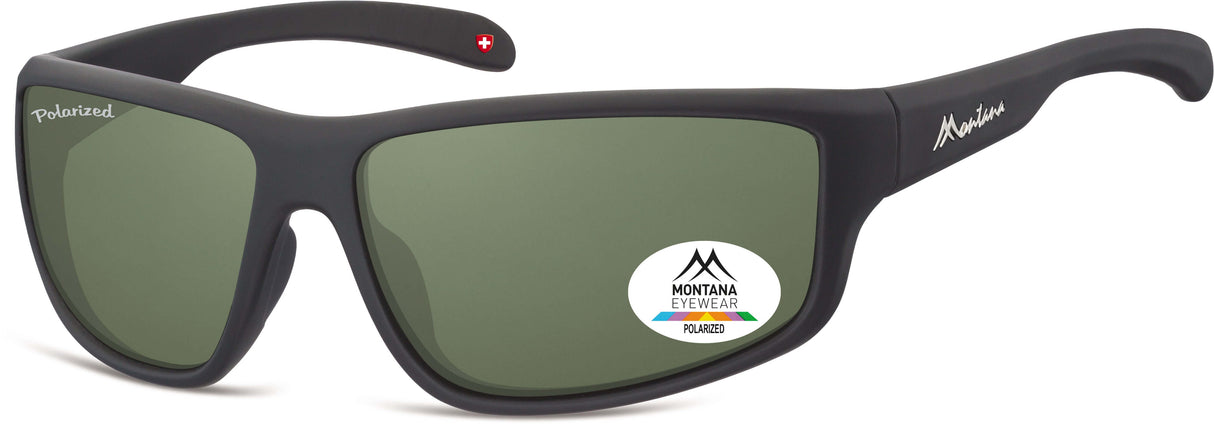 Polarized Lenses Rubbertouch Sport Sunglasses