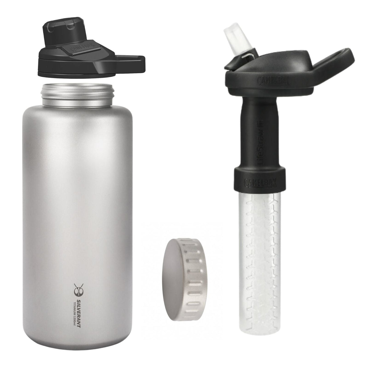 Large Titanium Water Bottle Wide Mouth