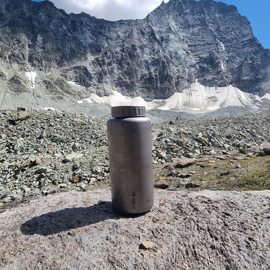 Large Titanium Water Bottle Wide Mouth