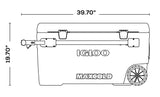 Igloo Sunset Glide 110 Qt / 104 L Wheeled Cooler