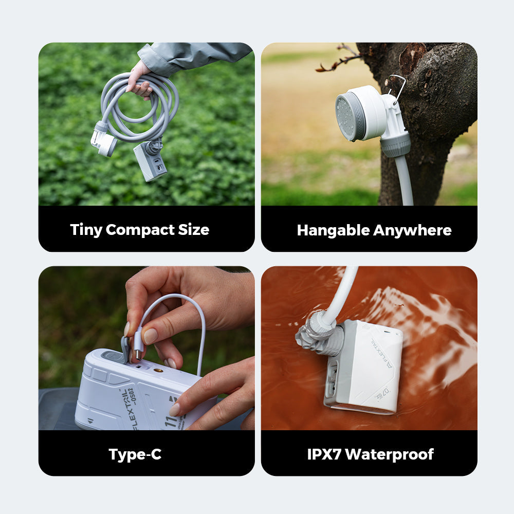 Flextail Tiny Shower Portable Outdoor Mini Travel Wash