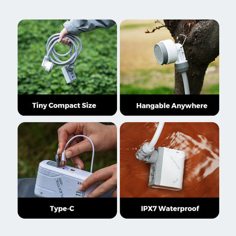Flextail Tiny Shower Portable Outdoor Mini Travel Wash