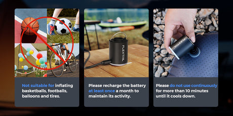 Flextail Tiny Pump X 2024 Mini Camping Mattress Inflator