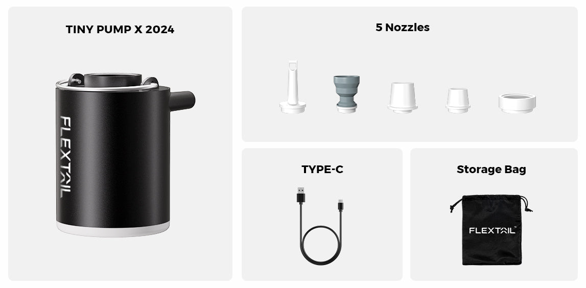 Flextail Tiny Pump X 2024 Mini Camping Mattress Inflator