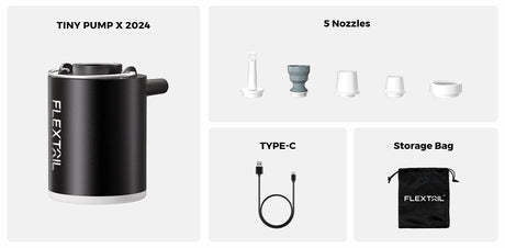 Flextail Tiny Pump X 2024 Mini Camping Mattress Inflator