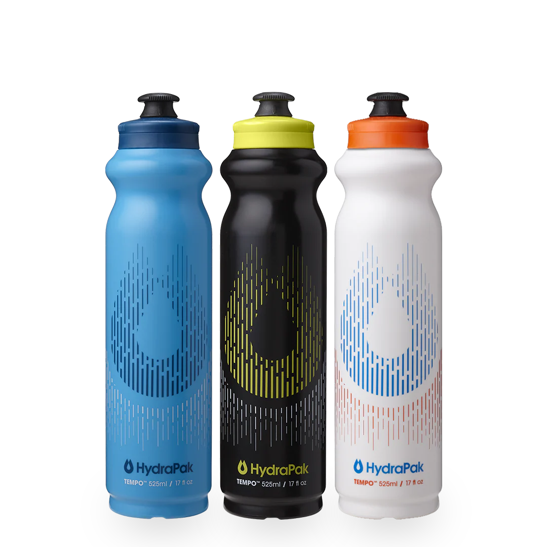 HydraPak Tempo Bottle - 18 oz / 525 ml (3-Pack)
