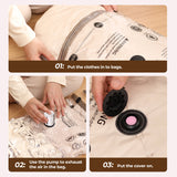 Flextail Vacuum Storage Bags — efficient packing layout for carry-on luggage.