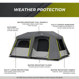 9 Person Instant Cabin Tent with Full Rainfly - 14' x 9'