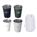 Stainless Steel Cup - Set of Four