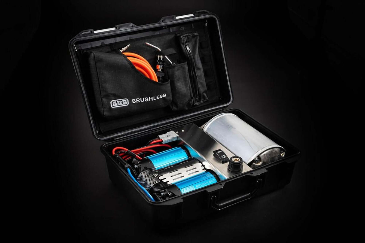 ARB Portable Brushless Twin Motor Onboard 12V Air Compressor studio picture