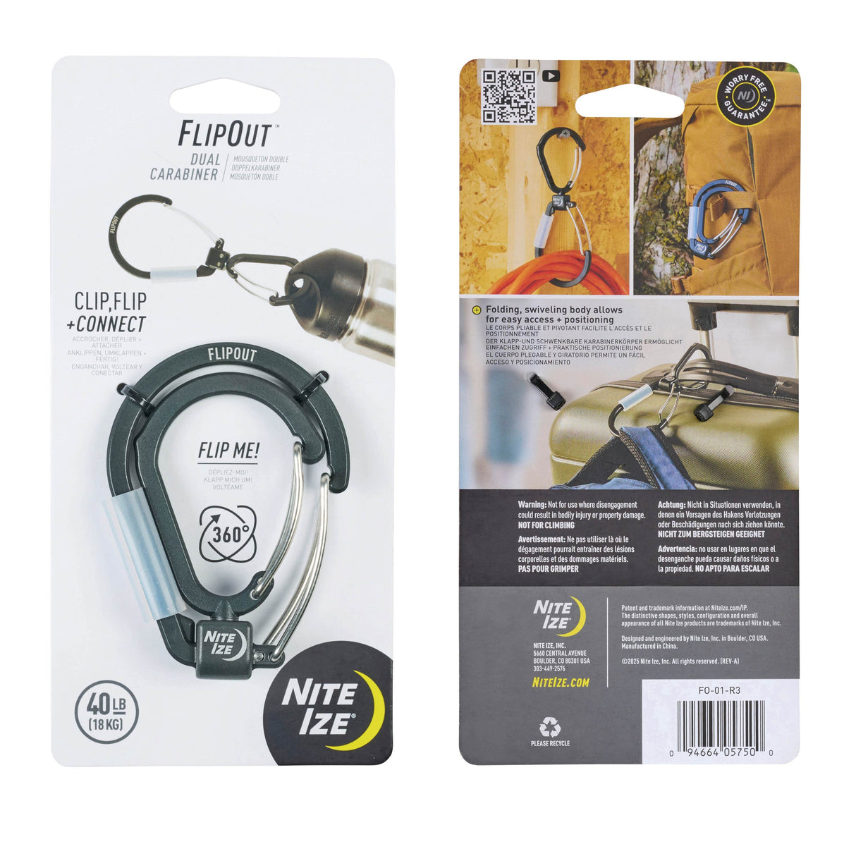 FlipOut Dual Carabiner