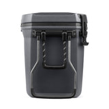 Coleman Convoy Wheeled Icebox Cooler front view showing sturdy handles and durable design.